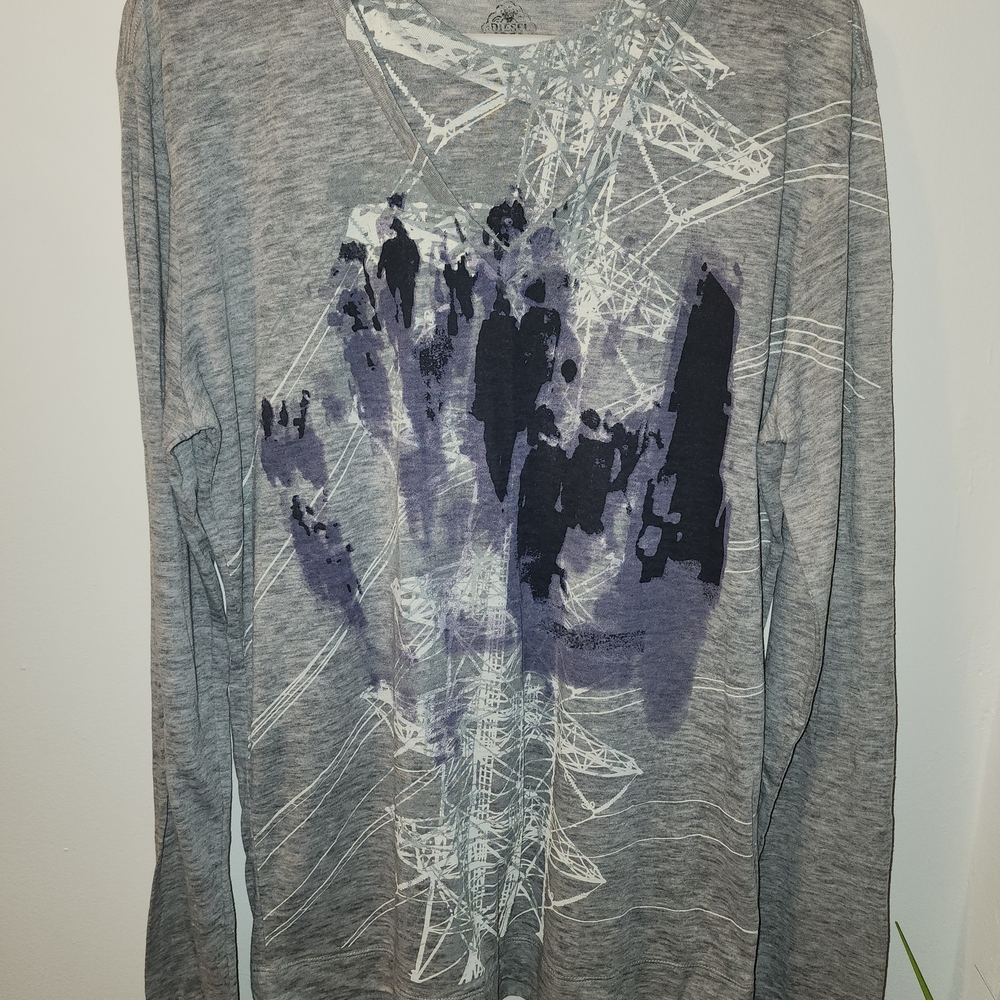 True Vintage Diesel Gray Graphic Tee